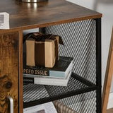 HOMCOM Printer Stand Home Office Mobile Storage Cabinet Organizer with